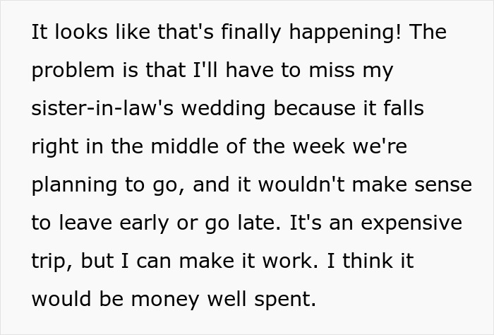Guy Chooses Australia Trip Over SIL’s Wedding, Ends Up With Two Relationships In Trouble Instead Of One Guy Chooses Australia Trip Over SIL’s Wedding, Ends Up With Two Relationships In Trouble Instead Of One
