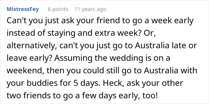 Guy Chooses Australia Trip Over SIL’s Wedding, Ends Up With Two Relationships In Trouble Instead Of One Guy Chooses Australia Trip Over SIL’s Wedding, Ends Up With Two Relationships In Trouble Instead Of One