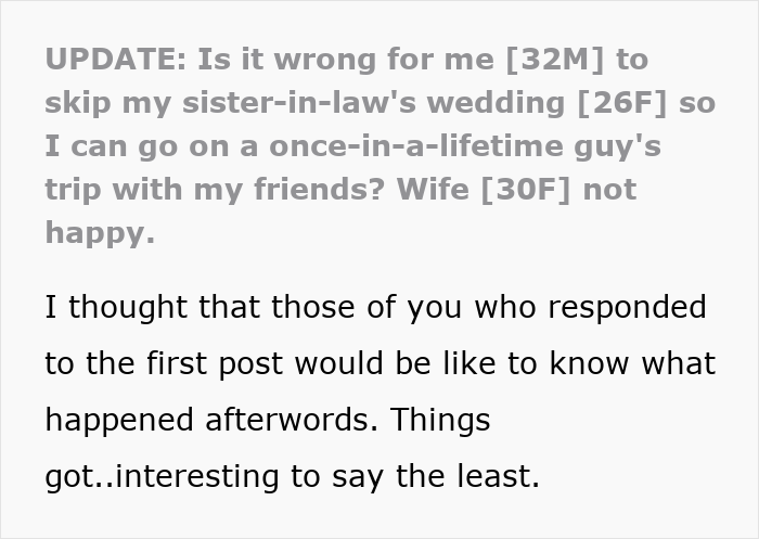 Guy Chooses Australia Trip Over SIL’s Wedding, Ends Up With Two Relationships In Trouble Instead Of One Guy Chooses Australia Trip Over SIL’s Wedding, Ends Up With Two Relationships In Trouble Instead Of One