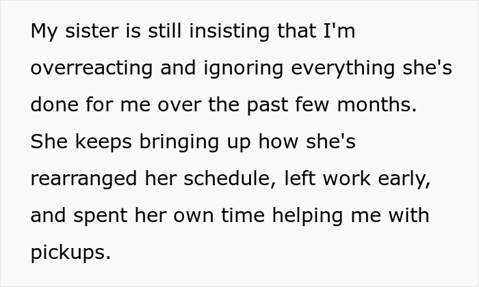 Aunt Leaves 8YO Niece Alone At School, Sends Sis A Payment Request For Past Favors After Getting Banned Aunt Leaves 8YO Niece Alone At School, Sends Sis A Payment Request For Past Favors After Getting Banned