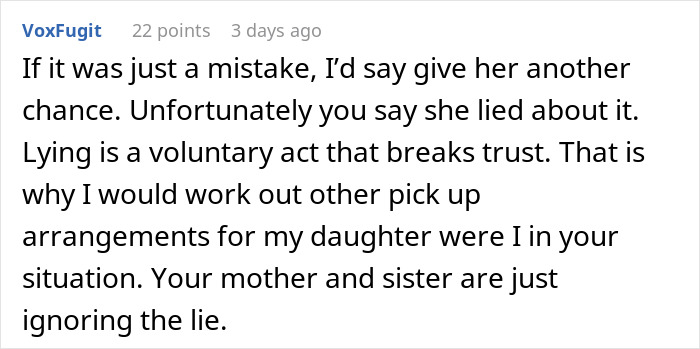 Aunt Leaves 8YO Niece Alone At School, Sends Sis A Payment Request For Past Favors After Getting Banned Aunt Leaves 8YO Niece Alone At School, Sends Sis A Payment Request For Past Favors After Getting Banned