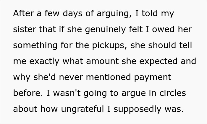 Aunt Leaves 8YO Niece Alone At School, Sends Sis A Payment Request For Past Favors After Getting Banned Aunt Leaves 8YO Niece Alone At School, Sends Sis A Payment Request For Past Favors After Getting Banned