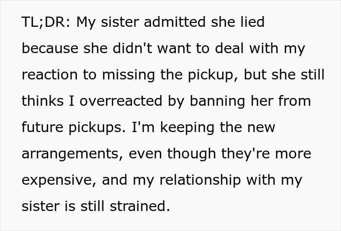 Aunt Leaves 8YO Niece Alone At School, Sends Sis A Payment Request For Past Favors After Getting Banned Aunt Leaves 8YO Niece Alone At School, Sends Sis A Payment Request For Past Favors After Getting Banned