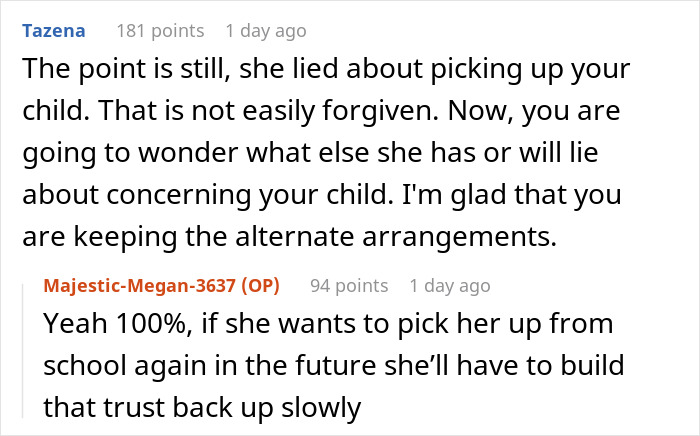 Aunt Leaves 8YO Niece Alone At School, Sends Sis A Payment Request For Past Favors After Getting Banned Aunt Leaves 8YO Niece Alone At School, Sends Sis A Payment Request For Past Favors After Getting Banned