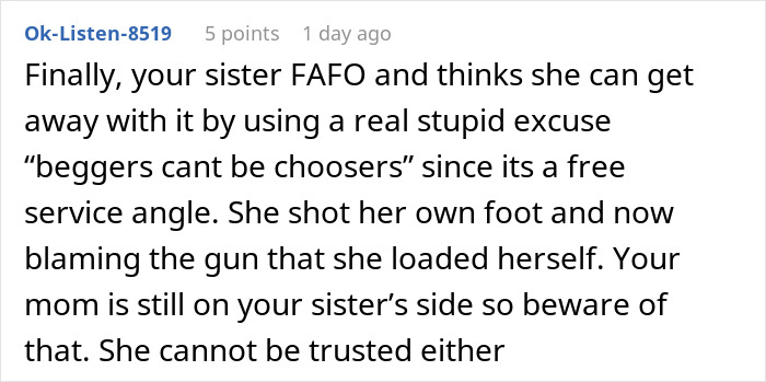 Aunt Leaves 8YO Niece Alone At School, Sends Sis A Payment Request For Past Favors After Getting Banned Aunt Leaves 8YO Niece Alone At School, Sends Sis A Payment Request For Past Favors After Getting Banned