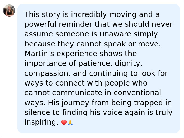 Man Tells A Remarkable Story After Recovering From Illness That Left Him “Locked In His Body” For Years Man Tells A Remarkable Story After Recovering From Illness That Left Him “Locked In His Body” For Years