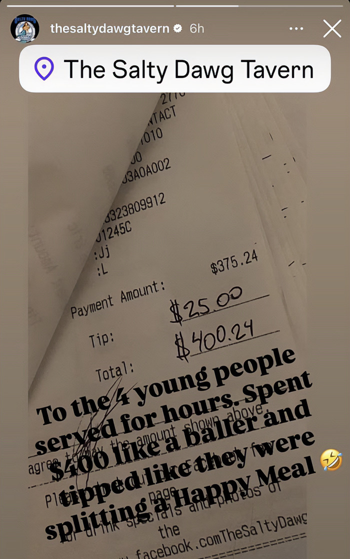 “New Level Of Entitlement”: California Bar Publicly Shames Customers Over Tip, But It Massively Backfires
