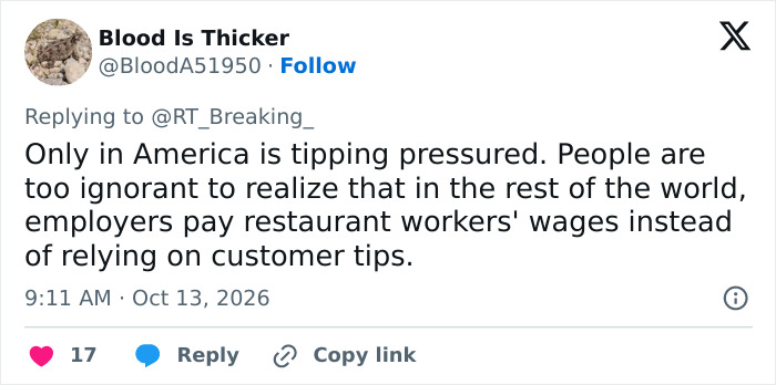 “New Level Of Entitlement”: California Bar Publicly Shames Customers Over Tip, But It Massively Backfires