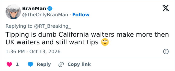 “New Level Of Entitlement”: California Bar Publicly Shames Customers Over Tip, But It Massively Backfires