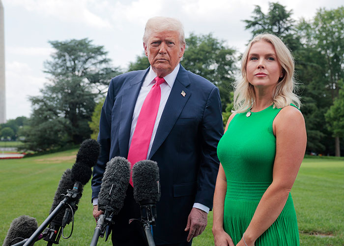 New Press Secretary Slammed Over Bizarre Slip About Her Husband At First Briefing New Press Secretary Slammed Over Bizarre Slip About Her Husband At First Briefing