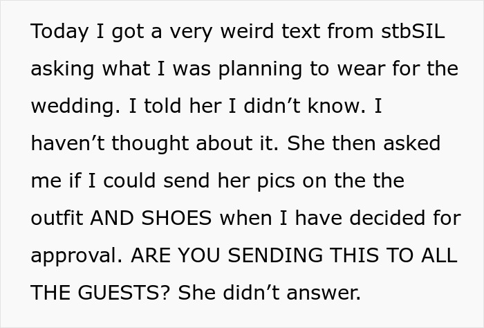 Bride-to-Be Accuses Diabetic SIL Of Losing Weight To Outshine Her, Bans Her From The Wedding For It Bride-to-Be Accuses Diabetic SIL Of Losing Weight To Outshine Her, Bans Her From The Wedding For It