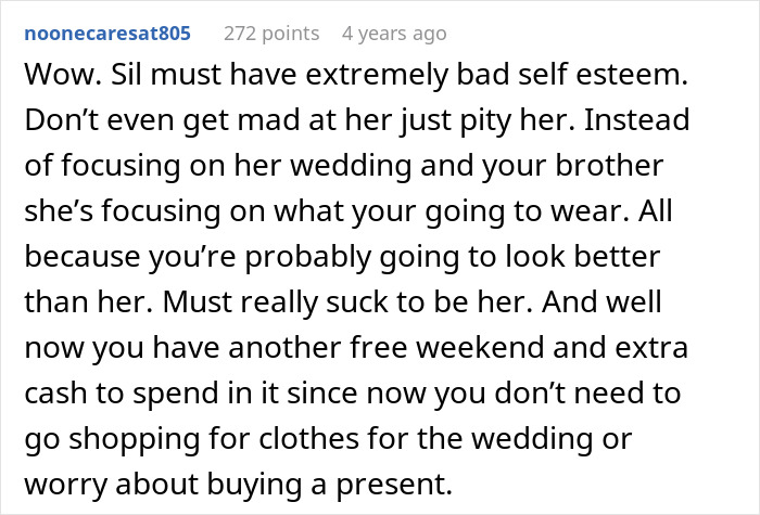 Bride-to-Be Accuses Diabetic SIL Of Losing Weight To Outshine Her, Bans Her From The Wedding For It Bride-to-Be Accuses Diabetic SIL Of Losing Weight To Outshine Her, Bans Her From The Wedding For It