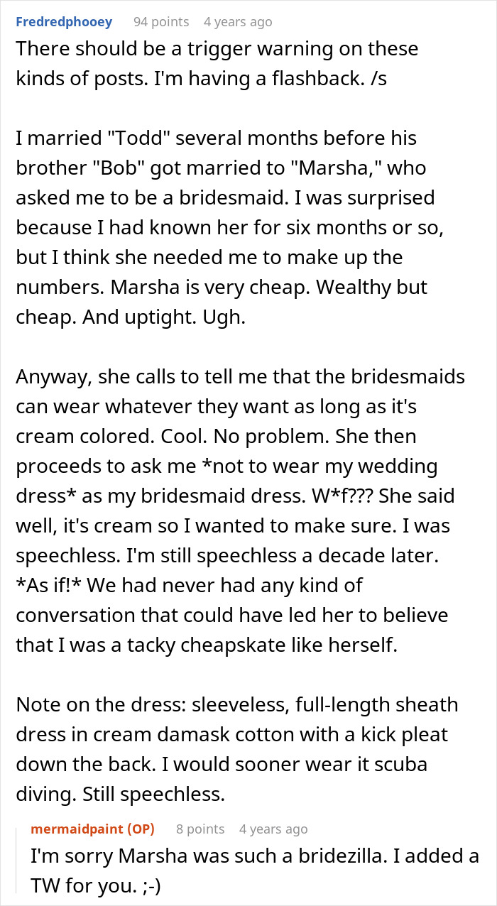 Bride-to-Be Accuses Diabetic SIL Of Losing Weight To Outshine Her, Bans Her From The Wedding For It Bride-to-Be Accuses Diabetic SIL Of Losing Weight To Outshine Her, Bans Her From The Wedding For It