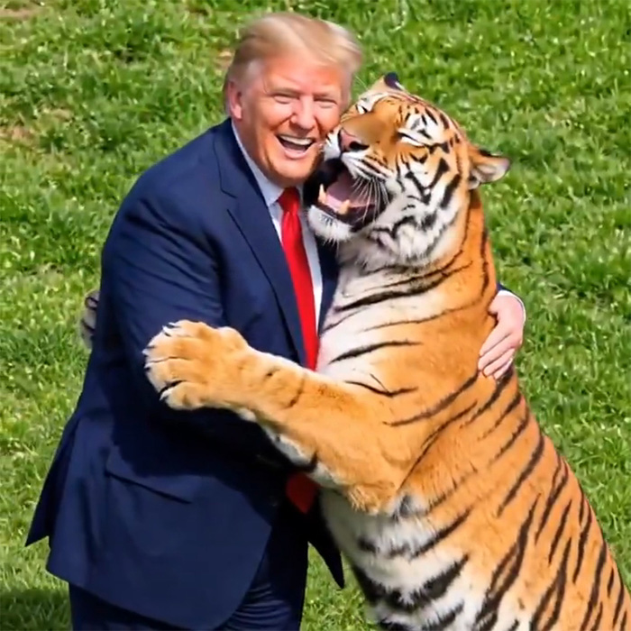 Even MAGA Turns On Trump Over “Disgusting” Tiger Video Just After Yorkshire Tragedy
