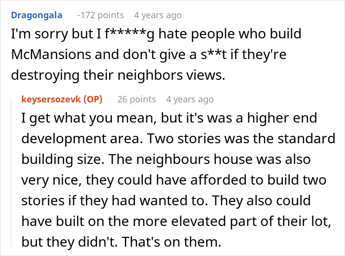 Neighbors Try To Sabotage Family&rsquo;s New Home To Save Their View, Avoid Them For 5 Years After It Fails