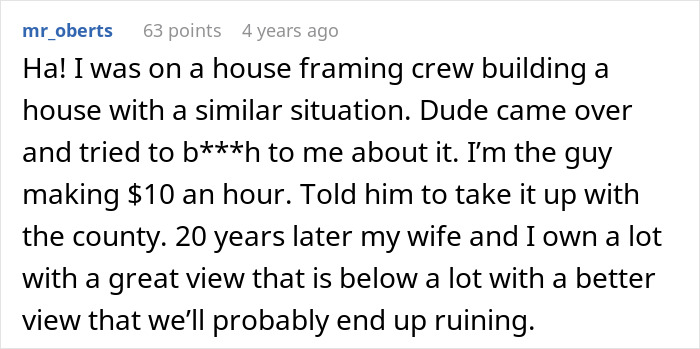 Neighbors Try To Sabotage Family&rsquo;s New Home To Save Their View, Avoid Them For 5 Years After It Fails