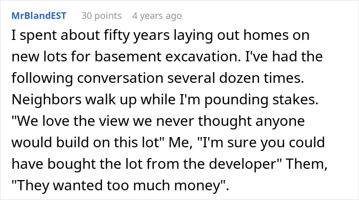 Neighbors Try To Sabotage Family&rsquo;s New Home To Save Their View, Avoid Them For 5 Years After It Fails