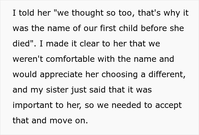 Sister’s Happy Pregnancy Turns Sour After She Reveals The Name She Picked For Her Baby
