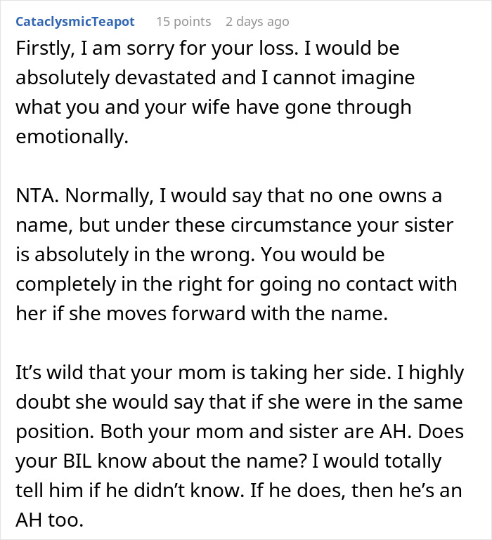 Sister’s Happy Pregnancy Turns Sour After She Reveals The Name She Picked For Her Baby