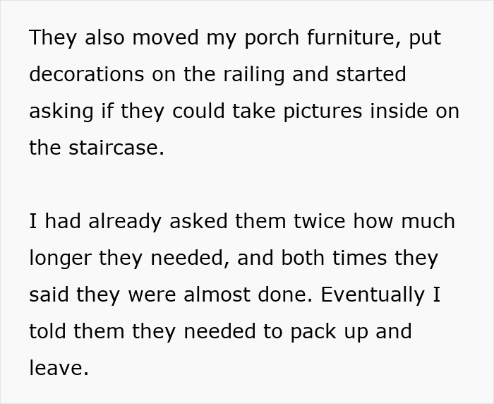 Entitled Bride Takes Over Man’s Porch For Wedding Pics, Starts Crying When He Kicks Her Out Hours Later Entitled Bride Takes Over Man’s Porch For Wedding Pics, Starts Crying When He Kicks Her Out Hours Later