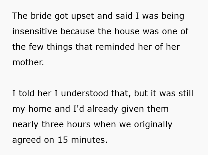 Entitled Bride Takes Over Man’s Porch For Wedding Pics, Starts Crying When He Kicks Her Out Hours Later Entitled Bride Takes Over Man’s Porch For Wedding Pics, Starts Crying When He Kicks Her Out Hours Later