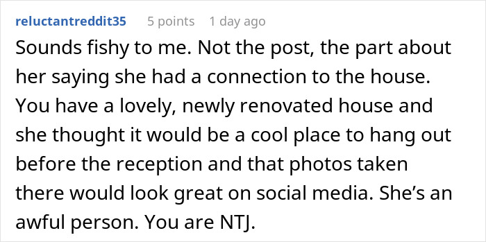 Entitled Bride Takes Over Man’s Porch For Wedding Pics, Starts Crying When He Kicks Her Out Hours Later Entitled Bride Takes Over Man’s Porch For Wedding Pics, Starts Crying When He Kicks Her Out Hours Later