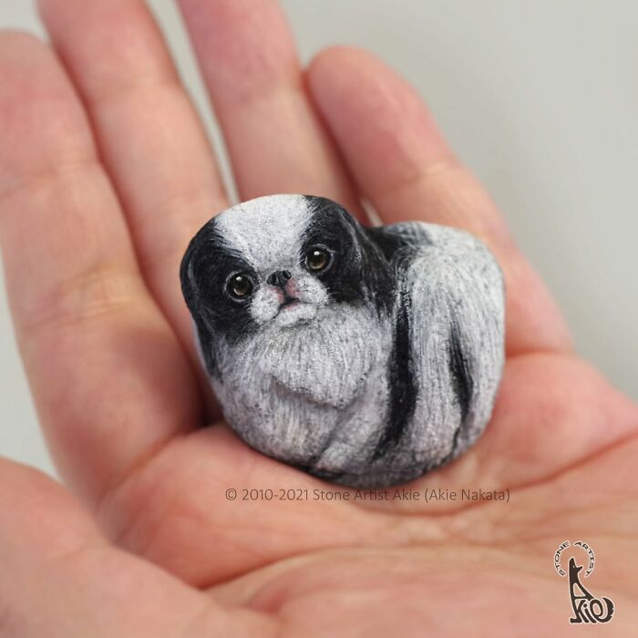 Japanese Artist Transforms Ordinary Stones Into Adorable Dogs With Incredible Detail (30 Pics)