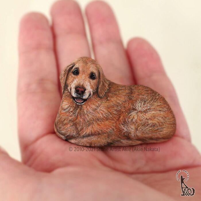 Japanese Artist Transforms Ordinary Stones Into Adorable Dogs With Incredible Detail (30 Pics)
