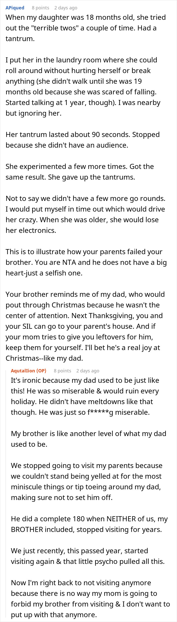 Thanksgiving Turns Into Screamfest After Immature Brother Drives Sister To Snap Back At His Tantrum Thanksgiving Turns Into Screamfest After Immature Brother Drives Sister To Snap Back At His Tantrum