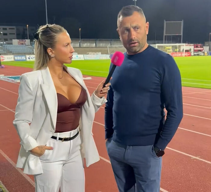 Coach’s Awkward Interview Makes Waves After He Goes To Incredible Lengths To Avoid Eye Contact With Reporter Coach’s Awkward Interview Makes Waves After He Goes To Incredible Lengths To Avoid Eye Contact With Reporter