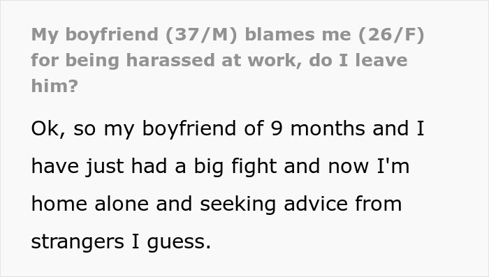 Guy Acts Like It’s GF’s Fault Her Male Coworker Is Obsessed With Her, She Doesn’t See The Red Flags Guy Acts Like It’s GF’s Fault Her Male Coworker Is Obsessed With Her, She Doesn’t See The Red Flags