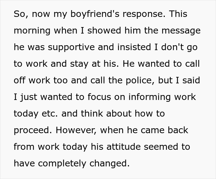 Guy Acts Like It’s GF’s Fault Her Male Coworker Is Obsessed With Her, She Doesn’t See The Red Flags Guy Acts Like It’s GF’s Fault Her Male Coworker Is Obsessed With Her, She Doesn’t See The Red Flags