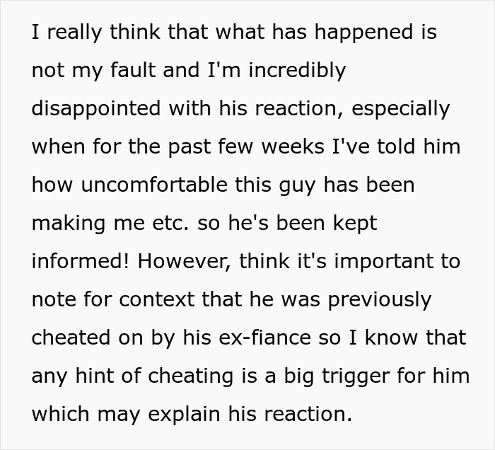 Guy Acts Like It’s GF’s Fault Her Male Coworker Is Obsessed With Her, She Doesn’t See The Red Flags Guy Acts Like It’s GF’s Fault Her Male Coworker Is Obsessed With Her, She Doesn’t See The Red Flags
