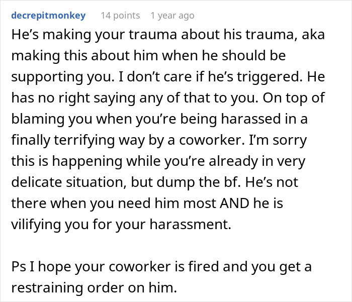 Guy Acts Like It’s GF’s Fault Her Male Coworker Is Obsessed With Her, She Doesn’t See The Red Flags Guy Acts Like It’s GF’s Fault Her Male Coworker Is Obsessed With Her, She Doesn’t See The Red Flags