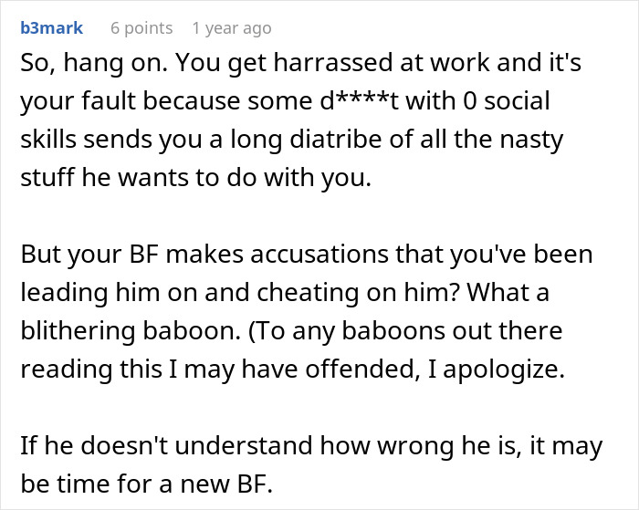 Guy Acts Like It’s GF’s Fault Her Male Coworker Is Obsessed With Her, She Doesn’t See The Red Flags Guy Acts Like It’s GF’s Fault Her Male Coworker Is Obsessed With Her, She Doesn’t See The Red Flags