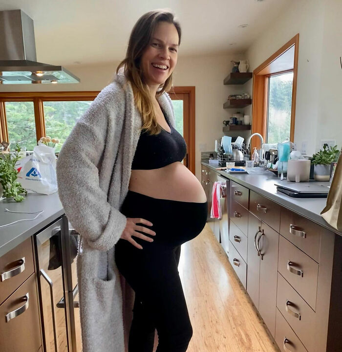 Hilary Swank’s Baby Bump At 52 Gives People Anne Hathaway Flashbacks As They Rehash Conspiracy Theory Hilary Swank’s Baby Bump At 52 Gives People Anne Hathaway Flashbacks As They Rehash Conspiracy Theory