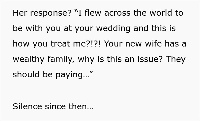 Groom’s Stepmom Spends $6,400 On Luxuries For The Wedding, Leaves Son With All The Bills And Vanishes Groom’s Stepmom Spends $6,400 On Luxuries For The Wedding, Leaves Son With All The Bills And Vanishes