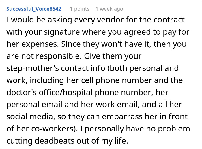 Groom’s Stepmom Spends $6,400 On Luxuries For The Wedding, Leaves Son With All The Bills And Vanishes Groom’s Stepmom Spends $6,400 On Luxuries For The Wedding, Leaves Son With All The Bills And Vanishes