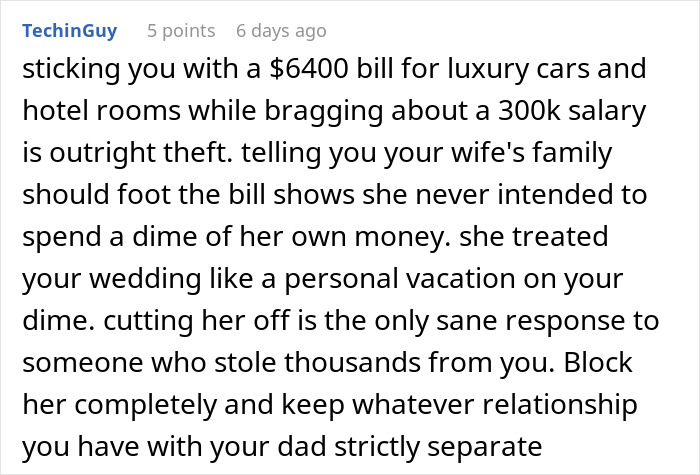 Groom’s Stepmom Spends $6,400 On Luxuries For The Wedding, Leaves Son With All The Bills And Vanishes Groom’s Stepmom Spends $6,400 On Luxuries For The Wedding, Leaves Son With All The Bills And Vanishes