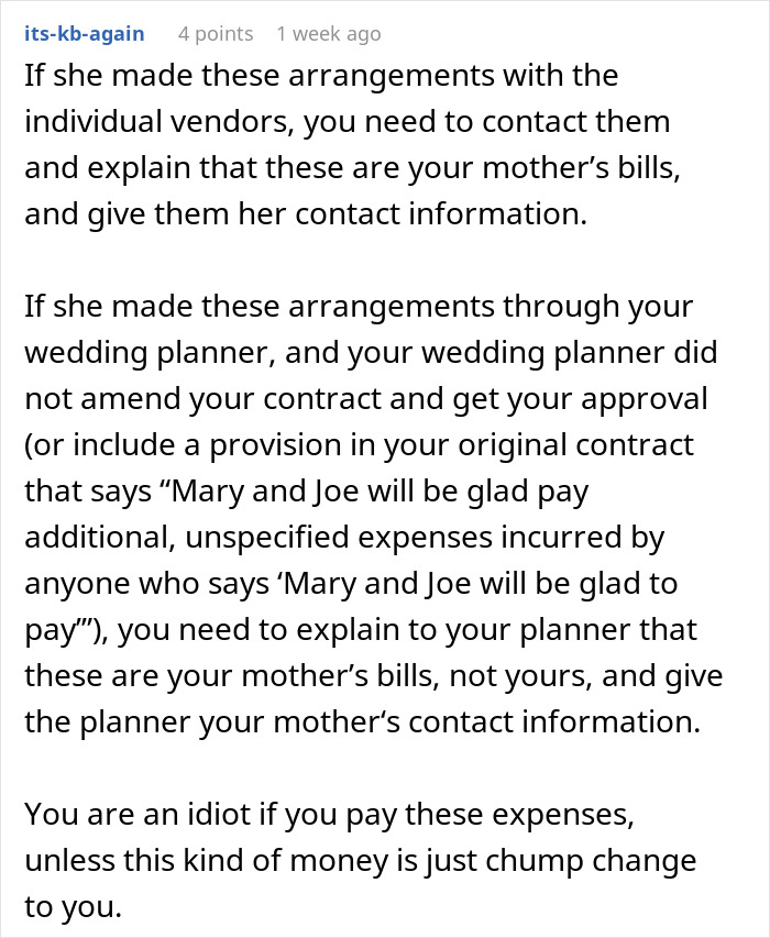 Groom’s Stepmom Spends $6,400 On Luxuries For The Wedding, Leaves Son With All The Bills And Vanishes Groom’s Stepmom Spends $6,400 On Luxuries For The Wedding, Leaves Son With All The Bills And Vanishes
