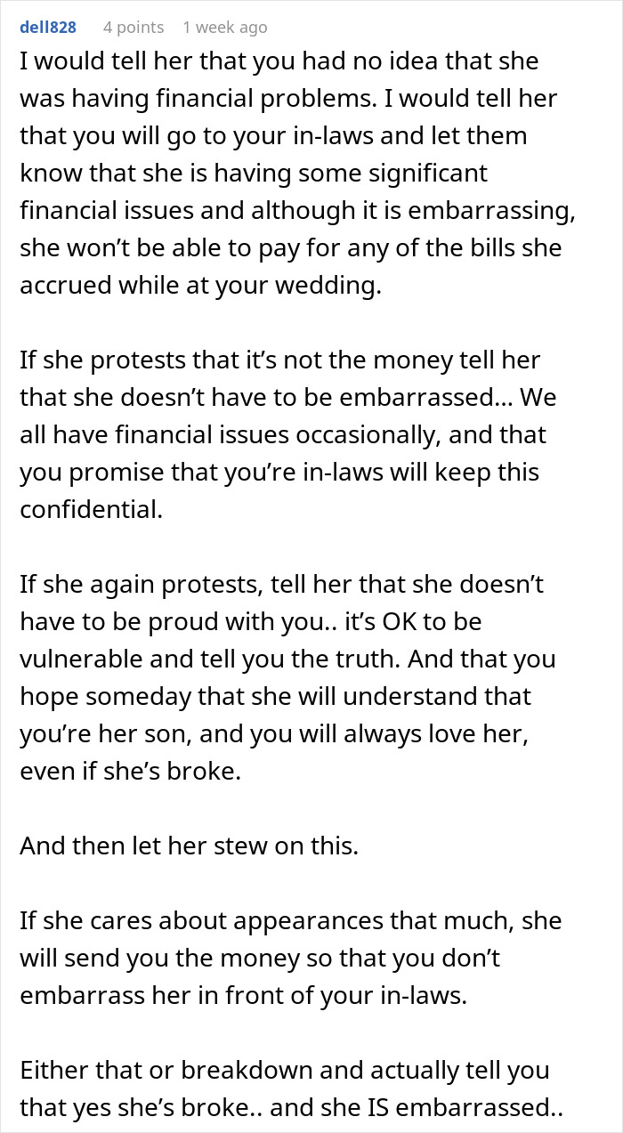 Groom’s Stepmom Spends $6,400 On Luxuries For The Wedding, Leaves Son With All The Bills And Vanishes Groom’s Stepmom Spends $6,400 On Luxuries For The Wedding, Leaves Son With All The Bills And Vanishes