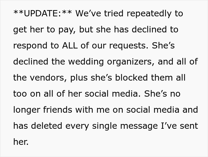 Groom’s Stepmom Spends $6,400 On Luxuries For The Wedding, Leaves Son With All The Bills And Vanishes Groom’s Stepmom Spends $6,400 On Luxuries For The Wedding, Leaves Son With All The Bills And Vanishes