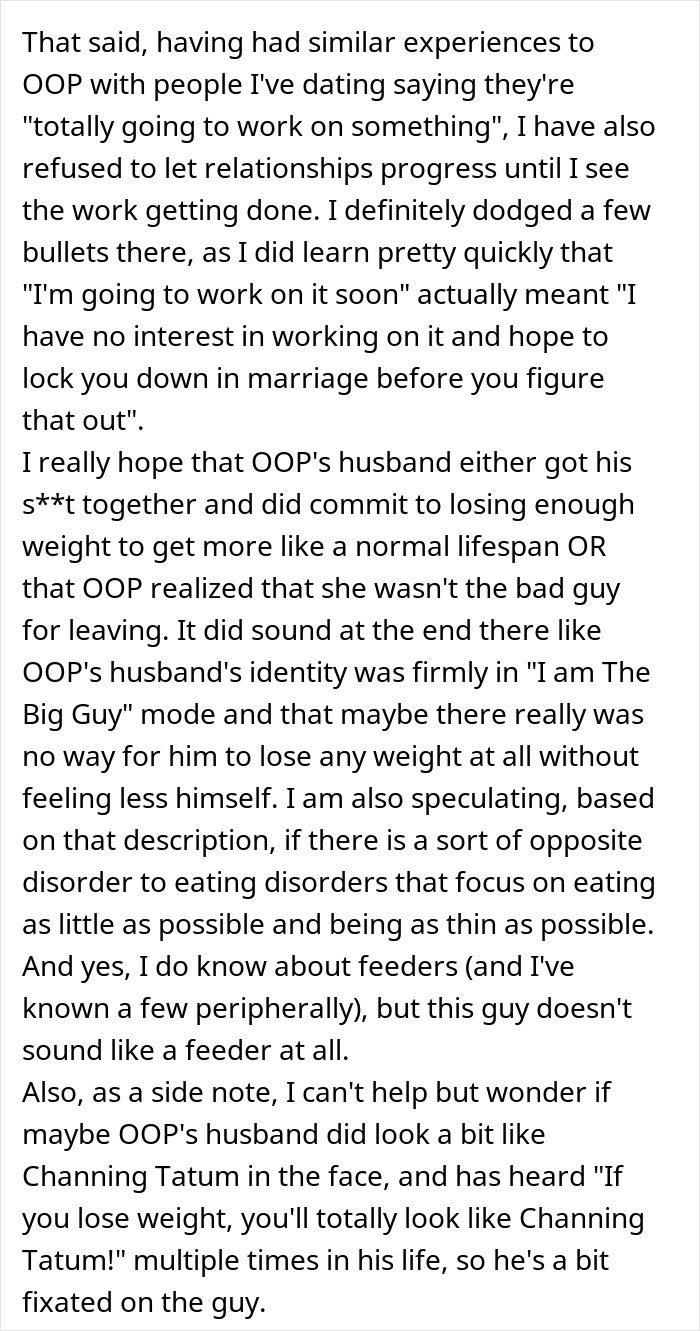 Wife Gives Obese Husband An Ultimatum, He Says She Wants Him To Look Like Channing Tatum