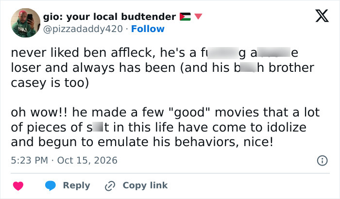 Ben Affleck’s “Problematic” History With Women Resurfaces After Actor’s Surprising Bedroom Confession Ben Affleck’s “Problematic” History With Women Resurfaces After Actor’s Surprising Bedroom Confession