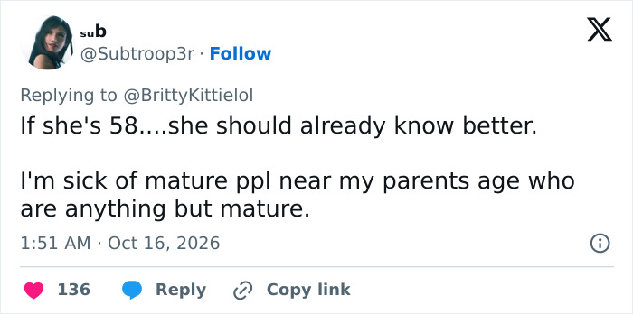 58 Years Old MAGA Influencer Taken To Task Over Post Comparing Herself To Katy Perry