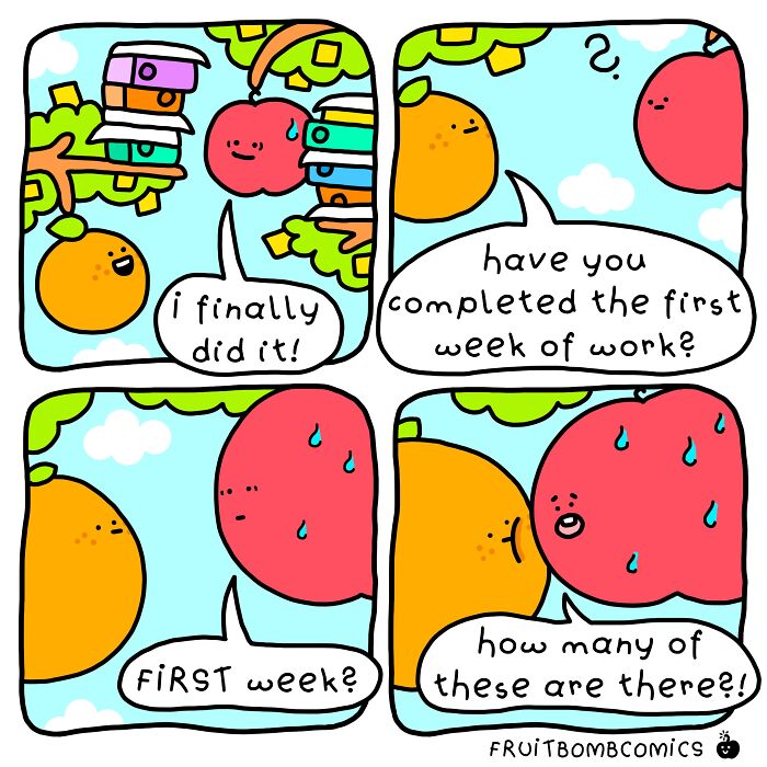 These 40 New &ldquo;FruitBombComics&rdquo; Turn Everyday Frustrations Into Hilarious Adventures Featuring Talking Fruits