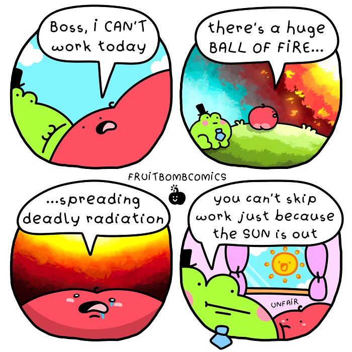 These 40 New &ldquo;FruitBombComics&rdquo; Turn Everyday Frustrations Into Hilarious Adventures Featuring Talking Fruits