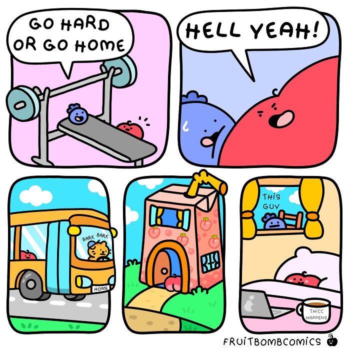 These 40 New &ldquo;FruitBombComics&rdquo; Turn Everyday Frustrations Into Hilarious Adventures Featuring Talking Fruits
