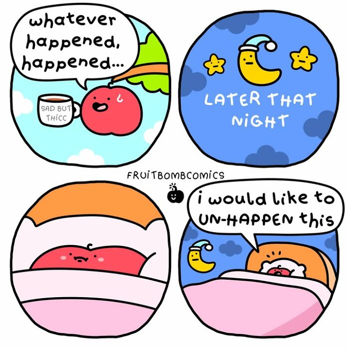 These 40 New &ldquo;FruitBombComics&rdquo; Turn Everyday Frustrations Into Hilarious Adventures Featuring Talking Fruits