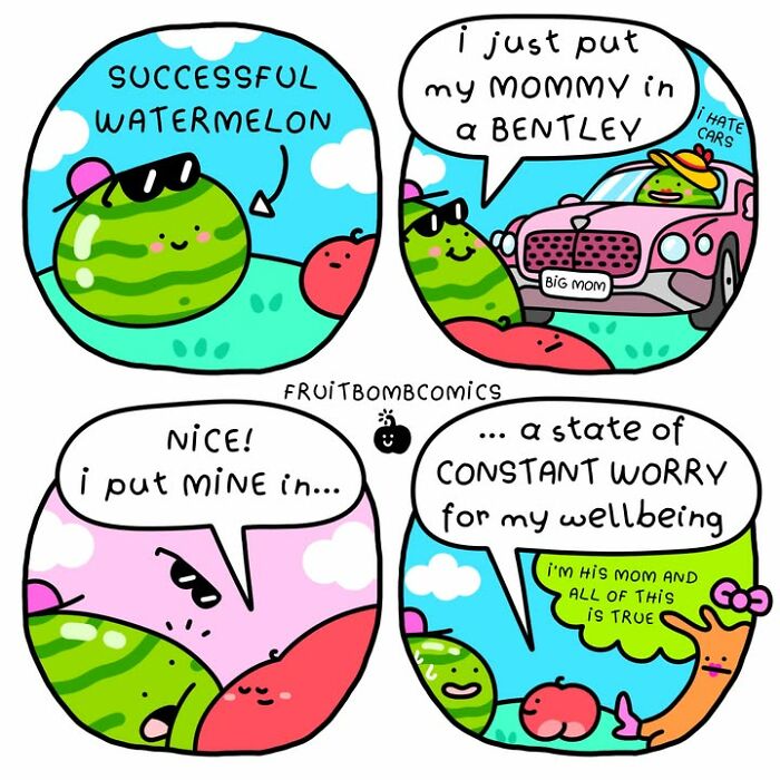 These 40 New &ldquo;FruitBombComics&rdquo; Turn Everyday Frustrations Into Hilarious Adventures Featuring Talking Fruits